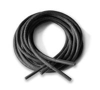 Lacestar Round Waxed Cotton Thin Shoelaces 2.5mm Wide 75cm 100cm 125cm Long Dress Wax Cord Laces Brogues Shoes Boot (125cm, Black)…