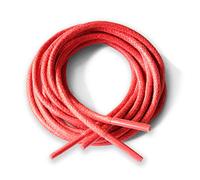 Lacestar Round Waxed Cotton Thin Shoelaces 2.5mm Wide 75cm 100cm 125cm Long Dress Wax Cord Laces Brogues Shoes Boot (125cm, Red)…