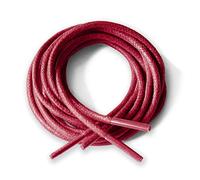 Lacestar Round Waxed Cotton Thin Shoelaces 2.5mm Wide 75cm 100cm 125cm Long Dress Wax Cord Laces Brogues Shoes Boot (75cm, Dark Red)…