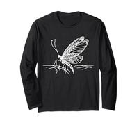 Lacewing Insect Line Art Entomology Design Long Sleeve T-Shirt
