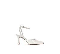 'Lacey May' Strappy Stiletto High Heel Pointed Toe Pumps Shoes XY London Light Grey 4