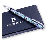 LACHIEVA LUX Abalone Shell Ballpoint Pen, Luxury Gift for Men & Women, German P900M 1.0MM Refill, Executive Writing Pen in Gift Box