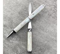 LACHIEVA LUX Luxury Mother of Pearl Ballpoint Pen & Letter Opener Set, Unique Gift for Men & Women, Great for Christmas and Special Occasions
