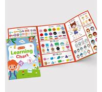 Lachilly My First Learning Chart 22 Themes English Words Learning Sheet Educational Poster Vocabulary Building Teacher Teaching Aids for Pre-Kindergarten