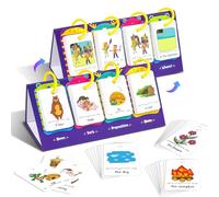 Lachilly Sentence Building Flip Chart, 40 Sentence Builder Game, Vocabulary & Grammar, Activity Educational Learning Tool, Phonics Learning Supplies, Speech Therap, School Supplies
