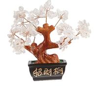 lachineuse Crystal Lucky Tree - Protection and Energy in Feng Shui - Lucky Tree 17cm - Asian Japanese Decoration - Asian Gemstone Decoration - Japanese Zen Object