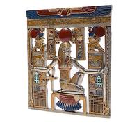 Lachineuse Egyptian Wall Picture - 26.5 x 23.5 cm Frame with Pharaohs & Hieroglyphs - Antique Egypt Decorative Item - Original Gift Idea for Home Decor