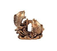 lachineuse - Feng Shui Carp Figurine - Symbol of Success and Obstacles Bypass - for Office, Home - Koi Carp Statue - 7.5 x 8 x 3 cm - Asian Decoration - Gold Colour
