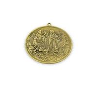 Lachineuse Medallion for Long-Lasting Health - Dragon, Phoenix and Sau God
