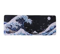 lachineuse XXL Mouse Mat - Kanagawa Wave - Japanese Print - 800 x 300 x 3 mm
