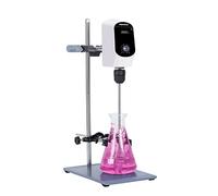 LACHOI Electric Overhead Stirrer Mixer 100-2000RPM Max.20L(H₂O) LCD Display Digital Overhead Stirrer Mixer 10000mPas Powerful Lab Stirrers Mixer with Stirring Rod and Stand(Max.20L H₂O)