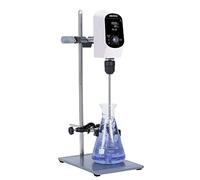 LACHOI Electric Overhead Stirrer Mixer 100-2000RPM Timing Max.20L(H₂O) LCD Display Digital Overhead Stirrer Mixer 10000mPas Powerful Lab Stirrers Mixer with Stirring Rod and Stand