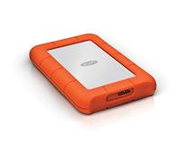 LaCie LAC301558 1 TB Dust and Water Resistant Mini External Hard Disk Drive - Grey /Orange