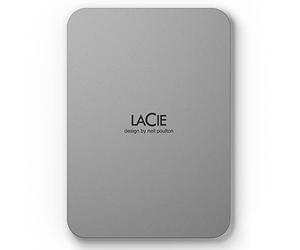 LaCie Mobile Drive Moon 2TB, External Hard Drive Portable, USB-C 3.2, PC Mac iPad & iPhone, Data Rescue Services (STLP2000400)