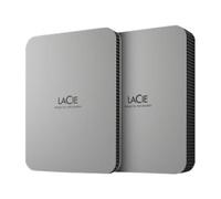 LaCie Mobile Drive Moon, 4TB, External Hard Drive Portable, Silver, USB-C 3.2, PC, Mac, with Adobe Creative Cloud, 3 Years Rescue Services (STLP4000400)
