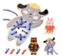 Lacing Cards Animal Theme Fine Motor Early Learning Tools