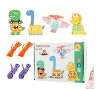 Lacing Threading Toy | Engaging Early Learning - Educational Threading Toy - for Children Preschoolers Boys Girls Travel Road Trip Home Bedroom Kindergarten