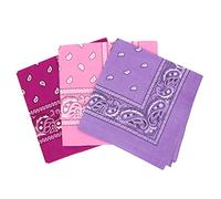 Laciteinterdite Set of 3 Paisley Bandanas for Men and Women, 57 x 57 cm - Multicolour - One size