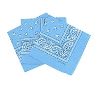 Laciteinterdite Set of 3 Paisley Bandanas for Men and Women, 57 x 57 cm One Size bright blue