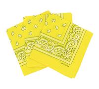 Laciteinterdite Set of 3 Paisley Bandanas for Men and Women, 57 x 57 cm One Size yellow