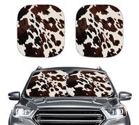 LACIYISON Cow Spot Print Car Sunshades Front Windshield Sunshade Reflect Sun UV and Heat Foldable Windshield Sun Shade Protect Your Vehicle for Most SUVs and Truck
