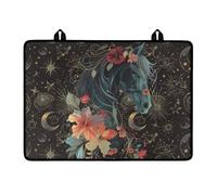 LACIYISON Horse Hibiscus Moon Star Print Cooktop Cover Multi-purpose Stove Top Cover Flat RV Range Stovetop Protector Universal Dish Drying Mat with Hanging Loops for Kitchen Decoration