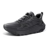LACKWAR SRA Men's Running Shoes Comfortable Lightweight Non Slip Wear-Resistant Breathable No Drop Training Running Shoes, Black/White, 9.5 UK