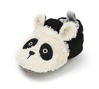 LACOFIA Baby Boys Girls Anti-Slip Soft Sole Panda Slipper Booties Infant Winter Warm Crib Shoes White 3-6 Months