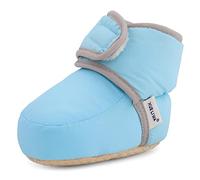 LACOFIA Baby Boys Girls Anti-slip Soft Sole Winter Warm Slipper Boots Infant Crib Shoes Blue 6-12 Months