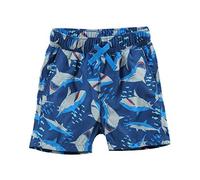 LACOFIA Kids Swim Shorts Boys Casual Boardshorts Baby Elasticated Waist Beach Swimming Trunks Navyblue Shark 2 Years