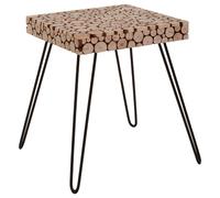 laconia square wooden side table with hairpin legs in natural