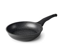 LACOR 24118 - Eco-Stone Frying Pan, Non-Stick Tricayer Frying Pan, Cast Aluminum, Ergonomic Handle, Suitable for Induction and All Types of Cookers, Ø18 cm