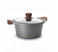 Lacor Stilo Cast Aluminium Casserole, Grey, 28 cm