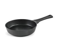 Lacor 27824 Titanium Pro, Non-Stick Frying Pan, Full Induction Diffuser, Titanium Base, Soft Handle, Eco-Friendly and PFOA , Aluminium, 24 cm, Black
