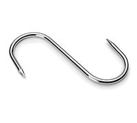 Lacor 39047 2 Point Stainless Steel Butchers Hook, 12.5 cm, Silver (6-Piece)