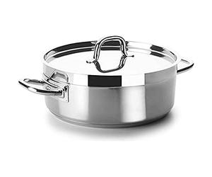 Lacor-54024-CASSEROLE with LID D.24 CM Chef Luxe