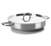 Lacor 54636S Chef Luxe Round Dish without Lid, 36 cm, Silver