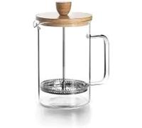 LACOR 62168 French Coffee Maker, Press Coffee, Coffee Press with Plunger, French Filter Coffee Jug, Wood, 0.80 l