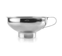 Lacor - 62517 - Jam Funnel 18/10 Stainless Steel Funnel with Wide Neck, Ideal for Transferring Liquid, Oil, Jam, Diameter 13.5 x 6 cm, Grey