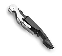 Lacor - 63044 - Luxe Server Waiter, Stainless Steel, Corkscrew + Bottle Opener + Short Capsules Blade, Wine and Beer Opener, 3 in 1