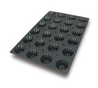 Lacor 66760 Briochette Silicone Mould, 40 x 60 x 3.5 cm, Black