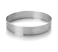 LACOR 68544 Round perforated stainless steel circle - grey, 24 x 24 x 2 cm