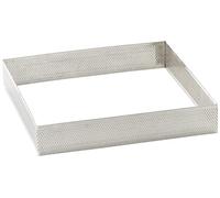 Lacor 68570 Perforated Square Cake Mould, 20 x 20 x 4 cm, Grey