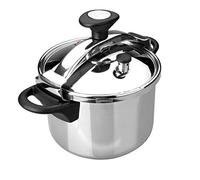 Lacor 8 LTS. Classic Bridge Pressure Cooker, Silver, One Size | Made of food grade stainless steel; high corrosion resistance and daily wear in the kitchen
