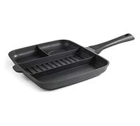 LACOR 27832 ASADOR Gril 4-1 A.Fun.32X26 Titanium pro pan with Non-Stick, 4 in 1 Individual compartments, Aluminium, 32x26 cm, Multi-Coloured
