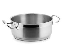 Lacor Eco-Chef Casserole Without Lid, Stainless Steel, Silver, 32 cm