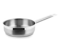 Lacor Eco-Chef Sautex Without Lid, Stainless Steel, Silver, 24 x 6 cm