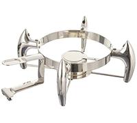 Lacor Luxe Round Chafing Dish Stand, Stainless Steel, Silver, 32 x 41 x 17 cm