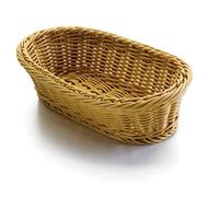 Lacor Oval Bread Basket, Polypropylene, Beige, 14 x 19 x 8 cm