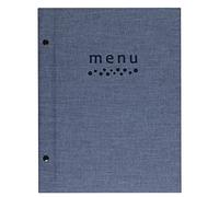LACOR Sandro Collection 28371-Menu Holder Bolt-On Exterior, Thermo-Sealed Blue, 25.5 x 32 cm (A4), 1 Liter, Telflex